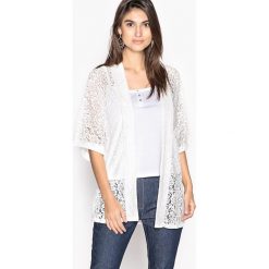 Kardigany damskie: Kamizelka z koronki, rękawy typu kimono