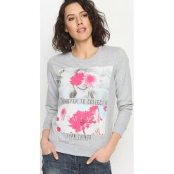 Bluzy damskie: Szara Bluza Prefer