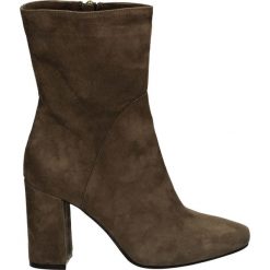 Botki - G-850-29-TF Q. Brązowe botki damskie zamszowe marki Venezia. Za 279,00 zł.