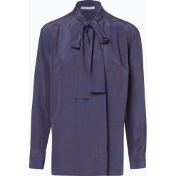 BOSS - Jedwabna bluzka damska – Robela, niebieski. Niebieskie bluzki damskie Boss, z nadrukiem, z jedwabiu, bez kołnierzyka, bez rękawów. Za 599,95 zł.
