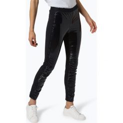 Marc Cain Sports - Spodnie damskie, niebieski. Niebieskie spodnie damskie Marc Cain Sports, z lakierowanej skóry. Za 599,95 zł.