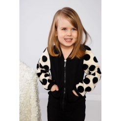 Czarna bluza dziecięca NDZ36032. Czarne bluzy dziewczęce marki Fasardi. Za 79,00 zł.