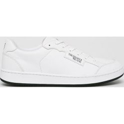 Trussardi Jeans - Buty. Czarne buty sportowe męskie Trussardi Jeans, z jeansu, na sznurówki. W wyprzedaży za 399,90 zł.