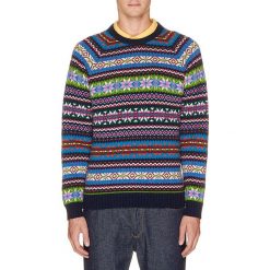 Sweter wełniany ze wzorem. Swetry męskie Benetton, xl, z wełny, z okrągłym kołnierzem. W wyprzedaży za 99,95 zł.