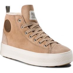 Sneakersy PALLADIUM - Sub Explorer Mid 95994-254-M Sand/Vetiver/Mid Gum. Brązowe półbuty damskie Palladium, bez wzorów, ze skóry, bez obcasa, na koturnie, bez zapięcia. W wyprzedaży za 369,00 zł.