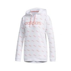 Adidas W FAV HDY, W FAV HDY | FN0941 | BIAŁY / GLOPNK | L. Białe bluzy damskie Adidas, l, bez wzorów, bez rękawów, bez kaptura. W wyprzedaży za 185,34 zł.