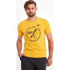 T-SHIRT AERONAUTICA MILITARE. T-shirty męskie Aeronautica Militare, m, bez wzorów, eleganckie, bez kołnierzyka. Za 309,00 zł.