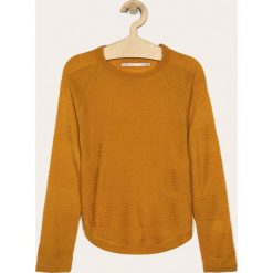 Kids Only - Sweter dziecięcy. Niebieskie swetry dziewczęce Kids Only, bez wzorów, z dzianiny, z okrągłym kołnierzem, bez rękawów, bez kaptura. W wyprzedaży za 69,90 zł.