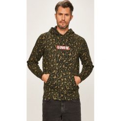 Levi's - Bluza. Zielone bluzy męskie Levi's®, s, z nadrukiem, z bawełny, z kapturem, bez rękawów, z kapturem. W wyprzedaży za 169,90 zł.