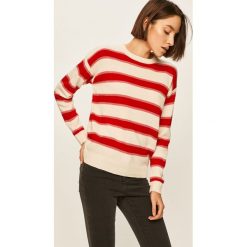 Answear - Sweter. Białe swetry damskie ANSWEAR, s, bez wzorów, z dzianiny, bez rękawów, bez kaptura. W wyprzedaży za 49,90 zł.