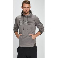 Under Armour - Bluza. Szare bluzy męskie marki Under Armour, s, z nadrukiem, z poliesteru, z kapturem. W wyprzedaży za 199,90 zł.
