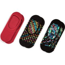 Zestaw 3 par stopek unisex HAPPY SOCKS - CTJ18-9300 Czarny Kolorowy. Czarne skarpetki damskie Happy Socks, bez wzorów, z elastanu. Za 69,90 zł.