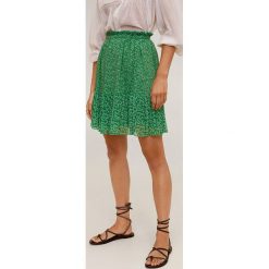 Mango - Spódnica Mauri. Niebieskie spódniczki damskie Mango, na co dzień, xl, w kwiaty, z poliesteru, casualowe, mini, rozkloszowane. Za 119,90 zł.