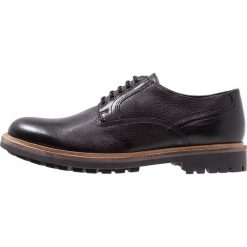 Base London ANTLER Oksfordki black. Czarne półbuty męskie marki Base London, bez wzorów, ze skóry, na sznurówki. Za 459,00 zł.