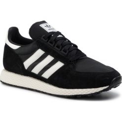 Buty adidas - Forest Grove EE5834 Cblack/Clowhi/Cwhite. Czarne sneakersy męskie Adidas, ze skóry, bez zapięcia. Za 329,00 zł.