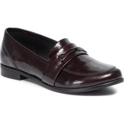 Lordsy GINO ROSSI - 2553-12 Maroon. Czerwone półbuty damskie Gino Rossi, ze skóry, bez obcasa, na obcasie. Za 299,99 zł.