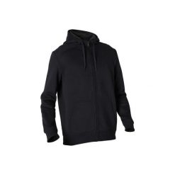 Bluza z kapturem na zamek Gym & Pilates 900 męska. Czarne bluzy męskie DOMYOS, m, z elastanu, z kapturem. Za 79,99 zł.
