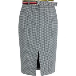 Spódnica ołówkowa TOMMY HILFIGER WW0WW25086. Czarne spódniczki damskie TOMMY HILFIGER, bez wzorów, z bawełny, midi, ołówkowe. W wyprzedaży za 359,00 zł.