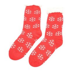 Bielizna: Czerwono-Białe Skarpetki Christmas Time