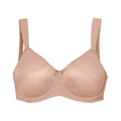 Triumph "Biustonosz ""Minimizer""" Essential cielisty female biały/beżowy/brązowy 70E. Pomarańczowe biustonosze sportowe damskie Triumph, s, z haftami, z satyny. Za 169,00 zł.
