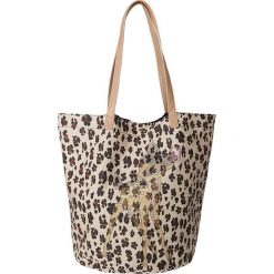 Shopper bag damskie: Shopper bag „Bambi” w kolorze beżowym – 44 x 55 x 38 cm