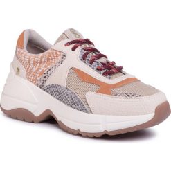 Sneakersy GIOSEPPO - Valderice 58683 Beige. Brązowe półbuty damskie Gioseppo, bez wzorów, ze skóry, bez obcasa, bez zapięcia. W wyprzedaży za 219,00 zł.