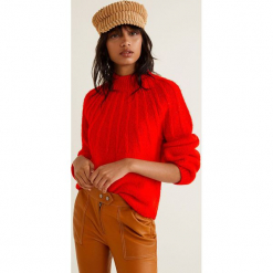 Mango - Sweter Funky. Różowe bez kategorii Mango, s, z poliesteru, z okrągłym kołnierzem. Za 139,90 zł.