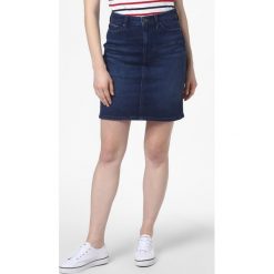 Tommy Hilfiger - Jeansowa spódnica damska, niebieski. Niebieskie spódniczki damskie TOMMY HILFIGER, bez wzorów, z jeansu, klasyczne. Za 399,95 zł.