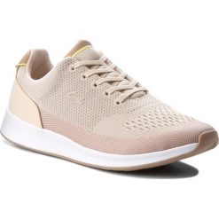 Sneakersy LACOSTE - Chaumont 218 1 Spw 7-35SPW0026NN1 Nat/Nat. Brązowe sneakersy damskie Lacoste, ze skóry ekologicznej. W wyprzedaży za 359,00 zł.