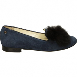 Mokasyny - 2301 C-FU BLU. Czarne mokasyny damskie Venezia, ze skóry. Za 99,00 zł.