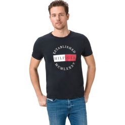 Tommy Hilfiger Corp Circular Koszulka Niebieski. Niebieskie podkoszulki męskie TOMMY HILFIGER, l, bez wzorów, z bawełny, z krótkim rękawem. Za 187,95 zł.