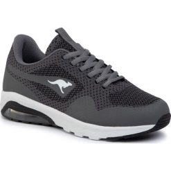 Buty KANGAROOS - Kanga X Adult Knit 81076 000 2019 Steel Grey/Jet Black. Szare buty sportowe damskie KangaROOS, bez wzorów, z tworzywa sztucznego, sportowe, na fitness i siłownię. W wyprzedaży za 129,00 zł.
