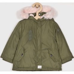 Blukids - Kurtka dziecięca 74-98 cm. Zielone kurtki dziewczęce Blukids, bez wzorów, z poliesteru, krótkie, z kapturem. W wyprzedaży za 89,90 zł.