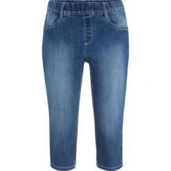 Wygodne rybaczki dżinsowe ze stretchem bonprix niebieski. Niebieskie jeansy damskie bonprix. Za 79,99 zł.