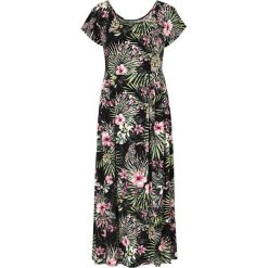 Cellbes Sukienka maxi z dżerseju w kwiaty czarny we wzory female czarny/ze wzorem 46/48. Czarne sukienki damskie Cellbes, na co dzień, w kwiaty, z dżerseju, eleganckie, bez kołnierzyka, z długim rękawem, długie, mini. W wyprzedaży za 140,00 zł.