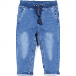 Spodnie. Niebieskie chinosy chłopięce COLLECTION JEANS BOY, z bawełny. Za 59,90 zł.