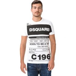 DSQUARED2 Koszulka Biały. Białe podkoszulki męskie Dsquared2, xl, z nadrukiem, z bawełny, bez kołnierzyka, krótkie. Za 855,95 zł.