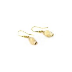 Earrings Muszle Naturalne Mini Złoto. Brązowe kolczyki damskie Brazi druse jewelry, złote. Za 70,00 zł.