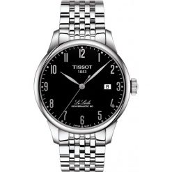 PROMOCJA ZEGAREK TISSOT T-Classic T006.407.11.052.00. Czarne zegarki męskie marki TISSOT, ze stali. W wyprzedaży za 1936,00 zł.