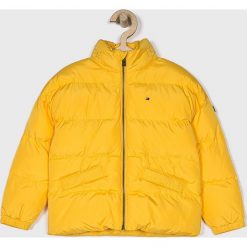 Tommy Hilfiger - Kurtka dziecięca 110-176 cm. Żółte kurtki dziewczęce z poliesteru, krótkie. W wyprzedaży za 319,90 zł.