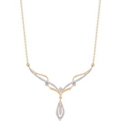 Piękny Naszyjnik - złoto 585, Diament 0,17ct. Żółte naszyjniki damskie W.KRUK, na ślub cywilny, z diamentem, złote. Za 2690,00 zł.