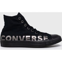 Converse - Trampki. Czarne trampki męskie Converse, bez wzorów, z gumy, na sznurówki. W wyprzedaży za 259,90 zł.