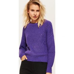 Sweter - Fioletowy. Fioletowe swetry damskie House, s, bez wzorów, bez rękawów, bez kaptura. W wyprzedaży za 39,99 zł.