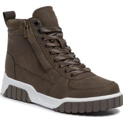 Sneakersy BIG STAR - EE274223 Khaki. Zielone półbuty damskie BIG STAR, na co dzień, bez wzorów, ze skóry ekologicznej, retro, bez obcasa, na płaskiej podeszwie, bez zapięcia. W wyprzedaży za 159,00 zł.