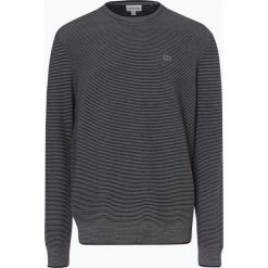 Lacoste - Sweter męski, niebieski. Niebieskie swetry męskie Lacoste, s, w paski, z bawełny, bez kołnierzyka, bez kaptura. Za 499,95 zł.