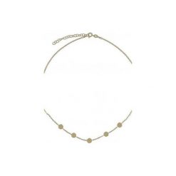 Srebrny pozłacany naszyjnik choker koła. Żółte naszyjniki damskie marki Atdiament, srebrne. Za 119,00 zł.