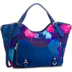 Torebka DESIGUAL - 18WAXF35 5006. Niebieskie torebki klasyczne damskie marki Desigual, bez wzorów, ze skóry ekologicznej, klasyczne, bez dodatków. W wyprzedaży za 249,00 zł.