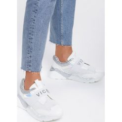 Białe Sneakersy Unabashed. Białe sneakersy damskie Renee, z materiału. Za 99,99 zł.