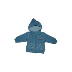 Ebi & Ebi Fairtrade Bluza z kapturem, niebieski. Niebieskie bluzy niemowlęce marki Ebi & Ebi, z bawełny, z kapturem. Za 129,00 zł.