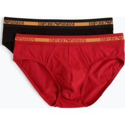 Emporio Armani - Slipy męskie pakowane po 2 szt., czerwony. Czerwone slipy męskie s, z bawełny. Za 199,95 zł.
